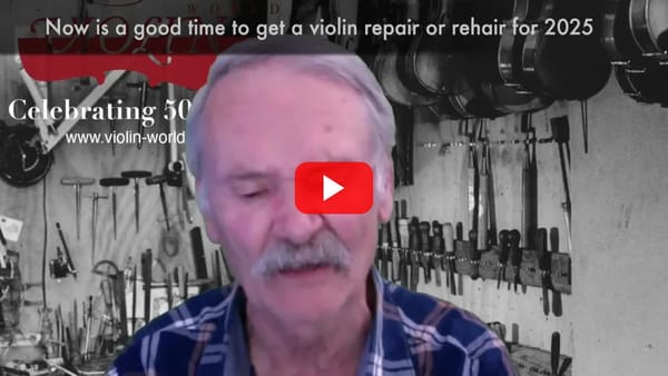 It's the perfect time to bring your violin to the workshop