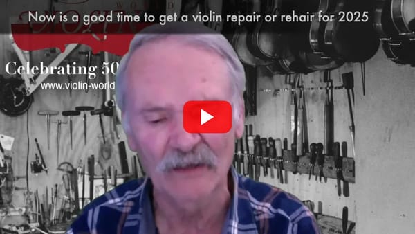 It's the perfect time to bring your violin to the workshop